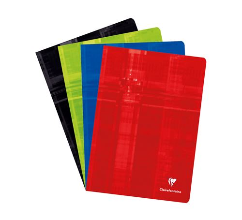 Clairefontaine - Quaderno rilegato 21x29,7 96p a quadretti 5x5, DIN A4, Multicolor