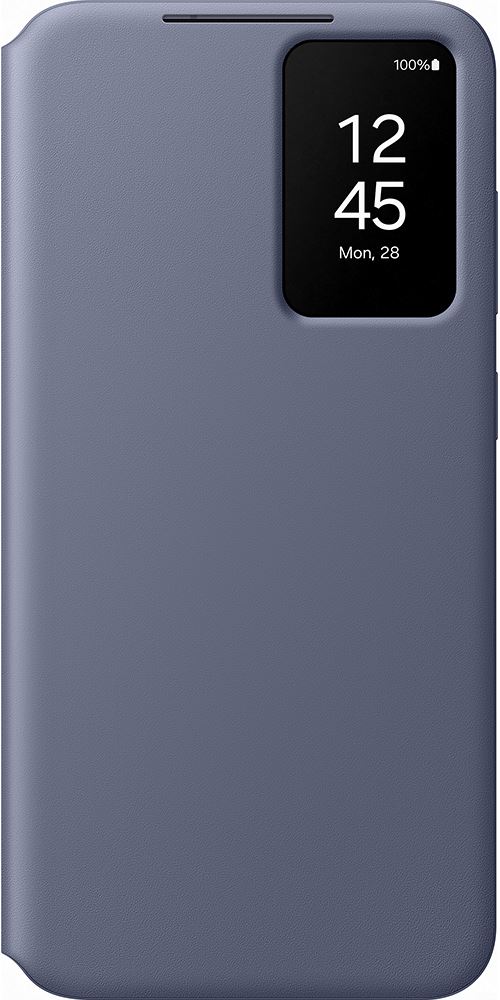 Etui Folio Smart Clear View avec porte-carte pour Samsung Galaxy S24+ Violet