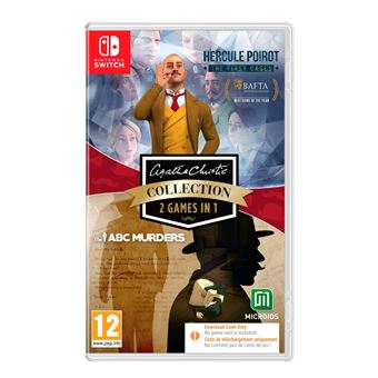 Bi-pack Agatha Christie Hercule Poirot The Fist Cases et The ABC Murders Code in a box Nintendo Switch