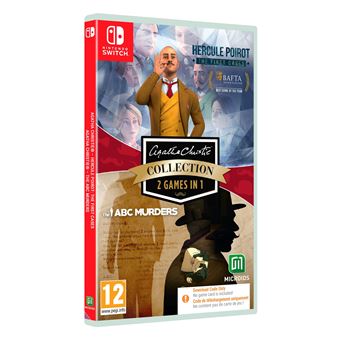 Bi-pack Agatha Christie Hercule Poirot The Fist Cases et The ABC Murders Code in a box Nintendo Switch