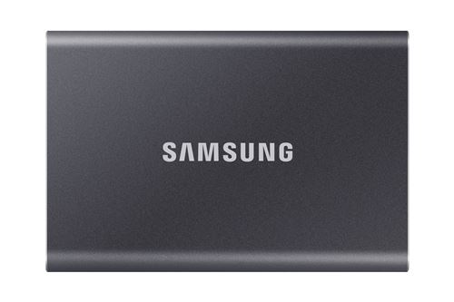 Samsung T7 MU-PC4T0T - SSD - chiffré - 4 To - externe (portable) - USB 3.2 Gen 2 (USB-C connecteur) - AES 256 bits - gris