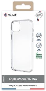 Coque souple Muvit For France iPhone 14 Plus Transparent