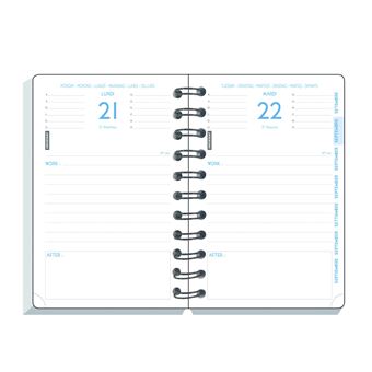 Agenda scolaire Exacompta 2022 2023 1 jour par page Forum Weta Aquarel Modèle aléatoire