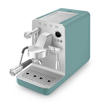 Machine a cafe Expresso, pression 15 bars, manometre, ecran LCD, buse vapeur et eau chaude, systeme de chauffe 3 Thermoblocks, reservoir d''eau amovible 1,7 L, chauffe tasse passif