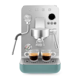 Machine a cafe Expresso, pression 15 bars, manometre, ecran LCD, buse vapeur et eau chaude, systeme de chauffe 3 Thermoblocks, reservoir d''eau amovible 1,7 L, chauffe tasse passif
