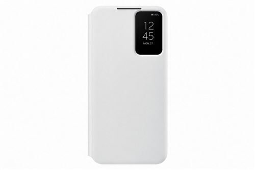 Etui Folio Smart Clear View pour Samsung Galaxy S22+ Blanc