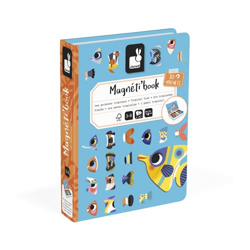 Jeu d'éveil Janod Magnéti'book Poissons tropicaux