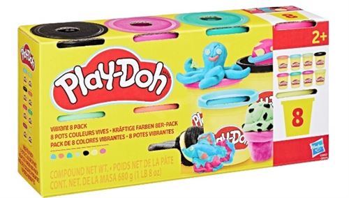 Pâte à modeler Play Doh Pack de 8 pots Modèle aléatoire
