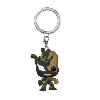 Porte-clés Groot Marvel Officiel - En Acier Inoxydable Argenté, Neuf Avec étiquettes