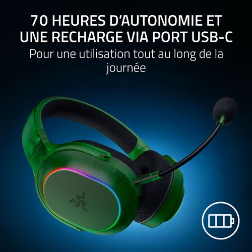 Casque sans fil Razer Barracuda X Chroma Phantom Green Edition