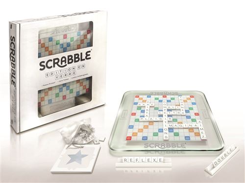 Scrabble plateau en verre Megableu