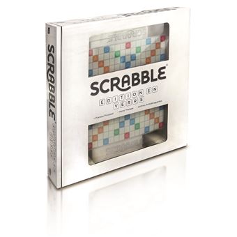 Scrabble plateau en verre Megableu