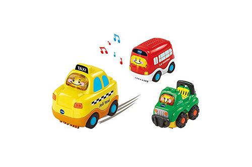 VTECH Tut Tut Bolides Coffret Trio City Berline + Dépanneuse + Ambulance