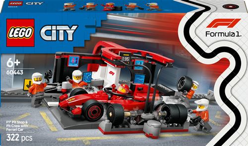 Lego City Lego® City 60443 Arrêt Au Stand De F1® Avec Voiture Ferrari