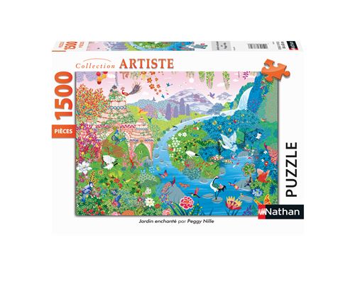 Puzzle Nathan Jardin Enchanté Peggy Nille 1500 Pièces