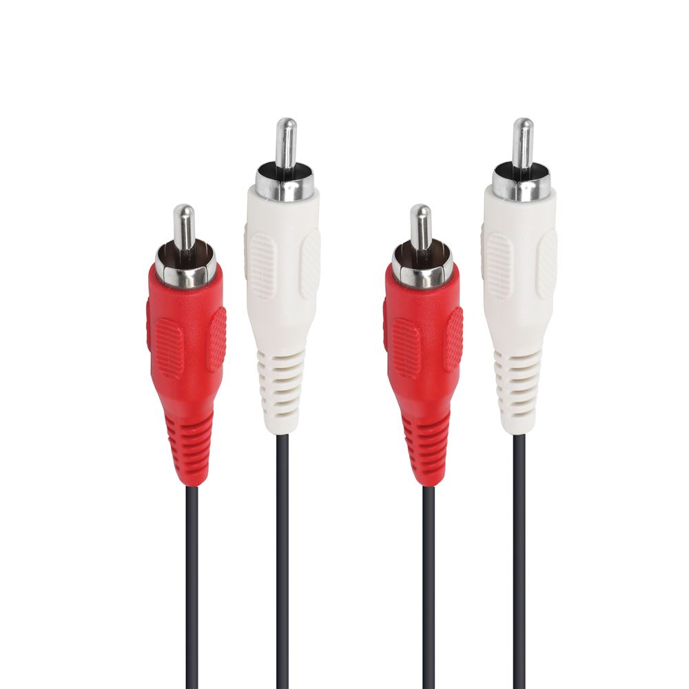 Câble Audio RCA Double Mâle 1,5 M - Parfait Pour Relier Lecteurs DVD, Amplis Et Chaînes Hi-fi