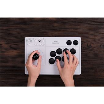 Console rétrogaming Just For Games Arcade Stick Xbox et PC Blanc