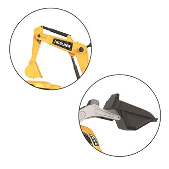 Tracteur à pédales Smoby avec une pelle à l'avant