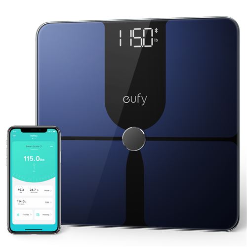 Pèse personne connecté Eufy Smart Scale P1 Bleu