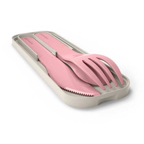 Set de 3 couverts Monbento Pocket Color Rose Blush