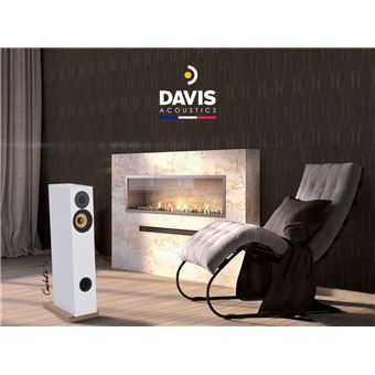 Enceinte colonne Davis Acoustics Courbet N4 Blanc Vendue à l'unité