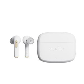 Ecouteurs intra-auriculaires sans fil Sudio N2 Pro avec réduction de bruit Blanc