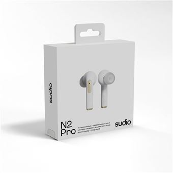 Ecouteurs intra-auriculaires sans fil Sudio N2 Pro avec réduction de bruit Blanc
