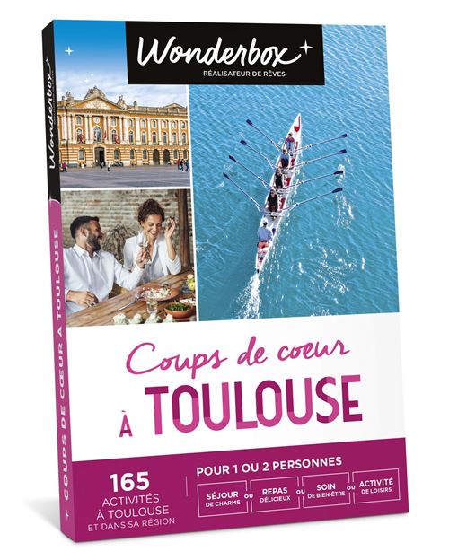 Coffret cadeau Wonderbox Coups de cœur à Toulouse