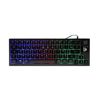 Pack Gaming Onlan PG-7 clavier compact Azerty TKL Noir + souris optique + tapis de souris