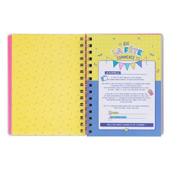 Agenda scolaire Mr. Wonderful 2021 2022 Sketch Semainier Tout ce que je fais avant le week-end