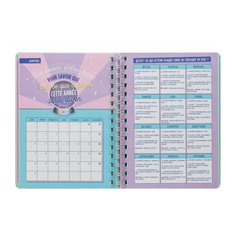 Agenda scolaire Mr. Wonderful 2021 2022 Sketch Semainier Tout ce que je fais avant le week-end