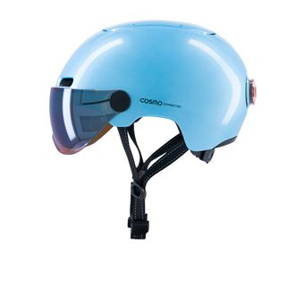 Casque vélo Cosmo Connected Fusion+ Bleu ciel brillant métallisé - 1