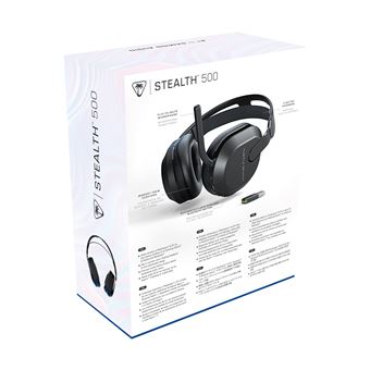 Casque gaming sans fil Turtle Beach Stealth 500 pour PS5 PS4 PC Nintendo Switch et mobile Noir