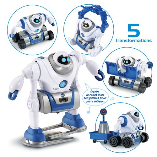Robot Éducatif Vtech V-Bot Explorer Mon Robot 5 En 1