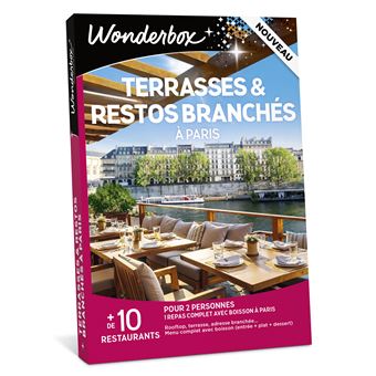 Coffret cadeau Wonderbox Terrasses et Restos branchés à Paris pour 2 personnes - 1