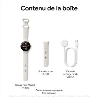 Google Pixel Watch 3 LTE 41 mm Smartwatch Porcelain Weiss