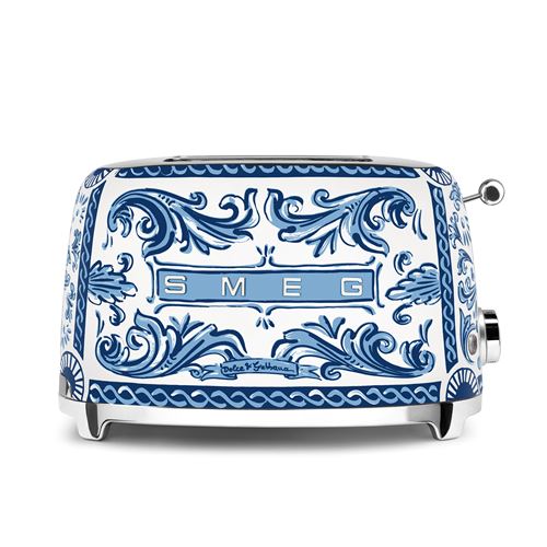 Toaster 2 tranches Blu Mediterraneo Dolce Gabbana - Smeg - Bleu - Inox