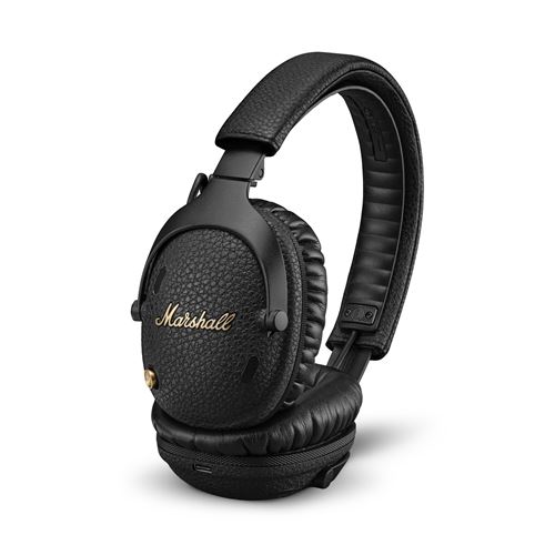 Casque audio arceau circum-aural sans fil Marshall Monitor III ANC avec réduction de bruit active Noir