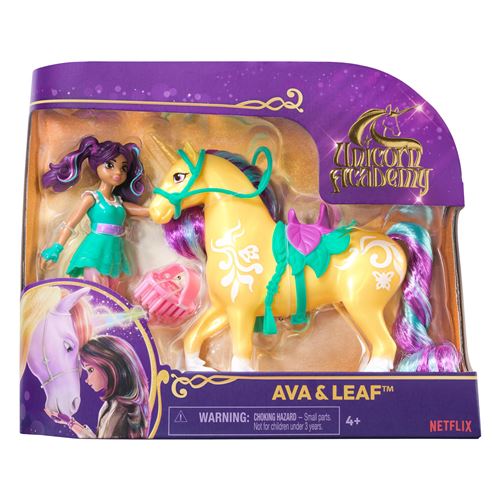COFFRET LICORNE ET POUPEE LEAF ET AVA Unicorn Academy