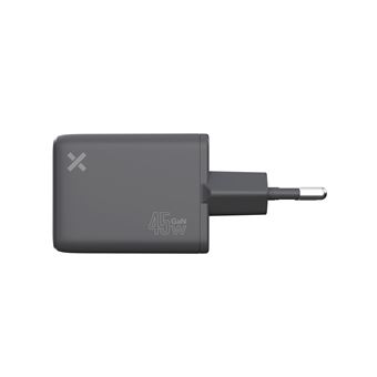 Chargeur secteur Wefix Pro GaN 45 W Double USB-C Gris