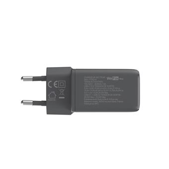 Chargeur secteur Wefix Pro GaN 45 W Double USB-C Gris