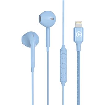 Ecouteurs filaires bouton Force Play Bleu - 1