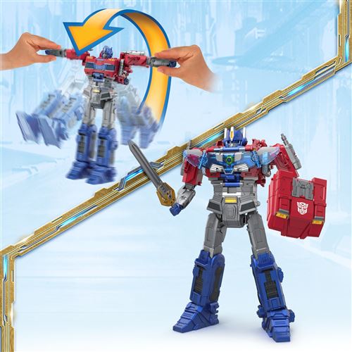 Figurine Transformers One Power Flip Optimus Prime Figurine pour