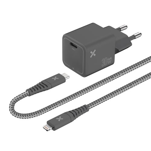 Chargeur secteur Wefix Pro GaN + câble Lightning 1 2