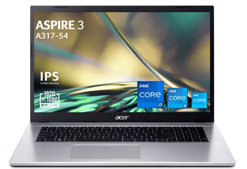 PC portable Acer Aspire 3 A317-54-522N 17,3" Intel® Core™ i5 8 Go RAM 512 Go SSD Gris