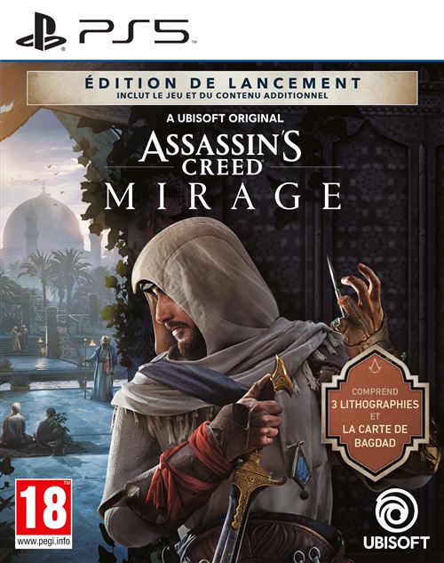 Pochette avant du jeu Assassin's Creed Mirage Launch Edition PS5