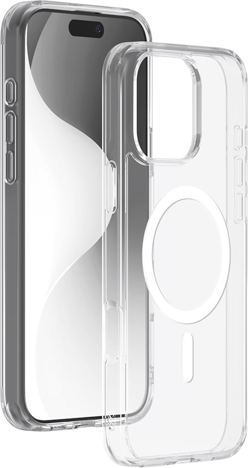 Coque hybride BigBen Connected compatible MagSafe pour iPhone 16 Pro Max
