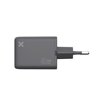 Chargeur secteur Wefix Pro GaN 45 W USB-C et USB-A Gris