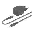 Chargeur secteur Wefix Pro GaN 30 W + câble 1 m USB-C Gris