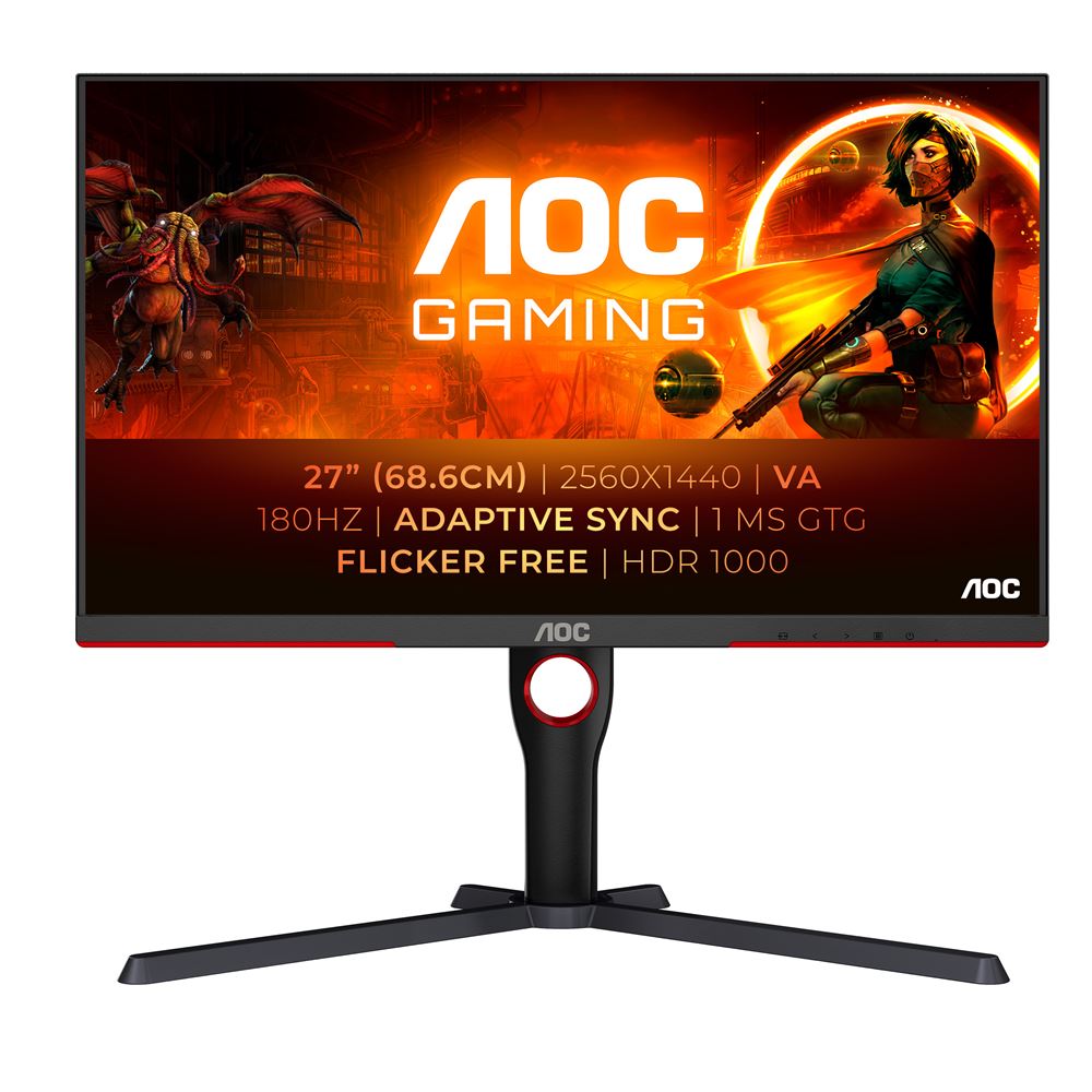 Ecran PC Gaming AOC 27G42E 27" 180 Hz Full HD à 109,99€ - Le CrocoDeal
